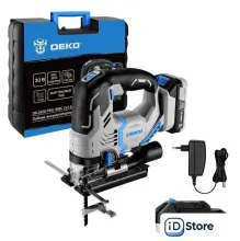 Электролобзик Deko DKJS20 PRO 083-1125 (с 2-мя АКБ, кейс)