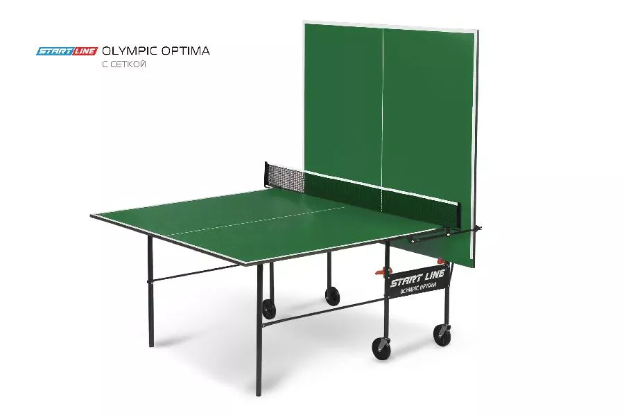 Стол теннисный Start Line Olympic Optima с сеткой (Зелёный)