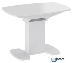Кухонный стол Трия Портофино СМ(ТД)-105.01.11(1) (белый глянец/стекло белое)