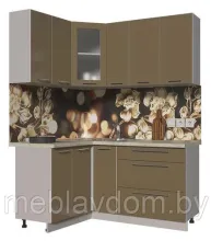 Угловая кухня Мила Пластик 1,2х1,7м.