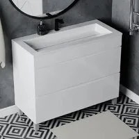 Мебель для ванных комнат Vela Тумба под умывальник Vela Бриз 100Н под Galaxy TU64675