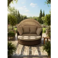 Диван садовый Sundays Garden трансформер c козырьком / BSTDB950