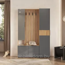 Прихожая Сандра (Комплект 1) - Дуб Крафт/Графит (1,2)