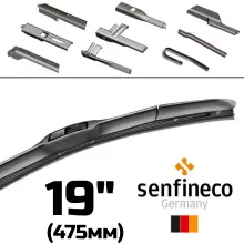 Щетка стеклоочистителя F16-HY 19", гибридная с мультикреплениями Hybrid Multi Wiper Blade 19" 475мм