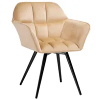 Стул Woodville Ямес поворотный (бежевый/черный глянец)