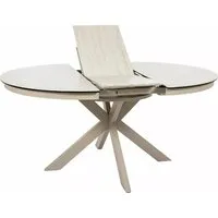 Кухонный стол Signal Porto ceramic 120-160/120 (бежевый травертин/кашемир)