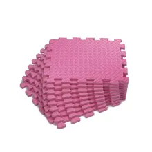 Коврик-пазл UNIX Fit влагостойкий для йоги и фитнеса (розовый, 24 шт.)