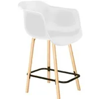 Стул Sheffilton SHT-ST31/S94-1 (белый/прозрачный лак/черный муар)