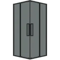 Душевой уголок Grossman Cosmo 90x90x195 300.K33.02.9090.21.10 (черный матовый/тонированное стекло)