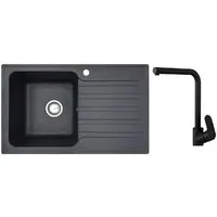 Кухонная мойка БелЭворс Styl L Like F8005022 (черный)
