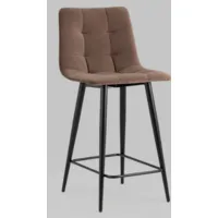 Стул барный Stool Group Джанго полубарный / vd-django-b12 (велюр коричневый)