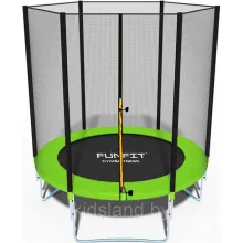 Батут Funfit 6ft (183 см) BASIC (Зелёный) с защитной сеткой без лестницы