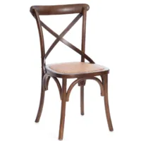 Стул TetChair Cross CB2001 (дерево вяз/темный орех 5)