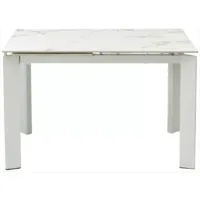 Обеденный стол M-City Corner 120 Gloss / 614M05545 (Golden Jade Solid Ceramic/White)