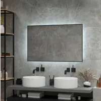 Зеркало Континент Amer Black Led 100x70