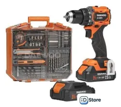 Дрель-шуруповерт Daewoo Power DAA 4021Li Set Box (с 2-мя АКБ, кейс)