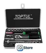 Набор трещотка с головками Toptul GCAD2902 29 предметов