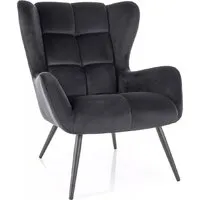 Интерьерное кресло Signal Louis Velvet (19 черный)