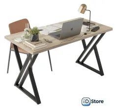 Стол Домус Гранд 12.016.401.07 (вяз светлый/металл черный)