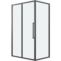 Душевой уголок Grossman Cosmo 130x100x195 120.K33.02.1310.21.00 (черный матовый/стекло прозрачное)