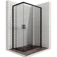 Душевой уголок Ambassador Queen Black 11011205R 120х80