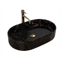 Умывальник Rea Nadia 60 Black Marble Shiny U0539