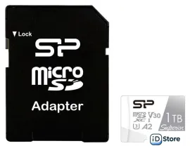 Карта памяти Silicon-Power Superior microSDXC SP001TBSTXDA2V20SP 1TB (с адаптером)