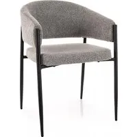 Стул с подлокотниками Signal Akita (t.232 серый/черный)