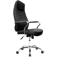 Офисное кресло SitUp Mac Chrome (экокожа Black)