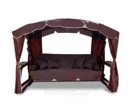 Садовые качели LetoLux Сингапур (бордовый) 278x150x197 см