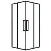 Душевой уголок Grossman Cosmo 90x90x195 / 300.K33.02.9090.21.00 (черный матовый/прозрачное стекло)