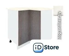 Шкаф напольный Кортекс-мебель Корнелия Лира НШУ угловой (береза/королевский опал)