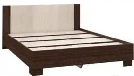 Двуспальная кровать Империал Аврора 160 с основанием венге/дуб молочный