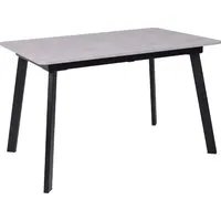 Кухонный стол Lepremo AV 1209/1 МДФ раздвижной 1200-1600x800 (Ароза светлая/черный)