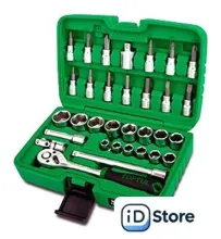 Набор трещотка с головками и битами Toptul GCAI4503 45 предметов