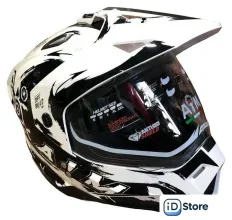 Мотошлем AIM JK802Y 802Y-014-YM (Y/M, белый/черный)