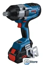 Гайковерт Bosch GDS 18V-1050 H 06019J8522 (с 2-мя АКБ, кейс)
