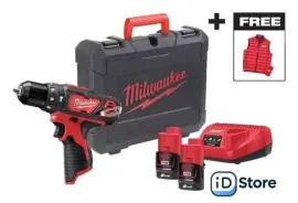 Ударная дрель-шуруповерт Milwaukee M12 BPDMC-202C 4933499465 (с 2-мя АКБ, кейс)