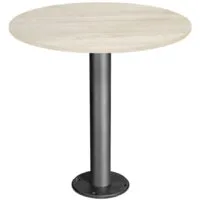 Кухонный стол Sheffilton SHT-T13/80 (черный муар/дуб беленый)