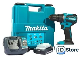Ударная дрель-шуруповерт Makita LXT Basic DHP490WVE (с 2-мя АКБ, кейс)