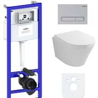 Унитаз подвесной Lavinia Boho Relfix Biore Rimless 6 в 1 77040099 (матовый пластик)