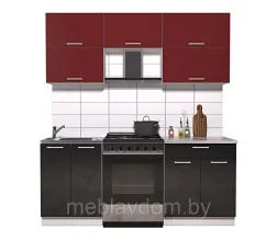 Кухня Мила Глосс 1,9м. (с учетом плиты 60 см.)