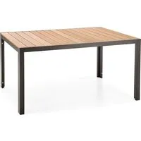 Кухонный стол Halmar Fierro p 150/90/74 (коричневый/черный)