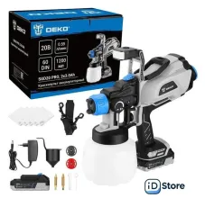 Краскораспылитель Deko SGD20 PRO 085-1337 (с 2-мя АКБ)