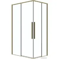 Душевой уголок Grossman Galaxy 90x70x195 300.K33.01.9070.32.00 (золото сатин/прозрачное стекло)