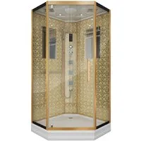 Душевая кабина Niagara NG-7717G 100x100х215 (золото)