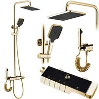 Душевая система Rea Rob gold P6625