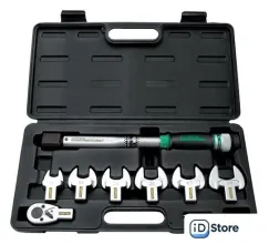 Динамометрический ключ с набором Toptul 1/2" 10-80 Нм GAAI0801