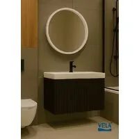 Мебель для ванных комнат Vela Тумба под умывальник Vela Маргарита 60П под Classica (черный) TU1840