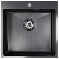 Кухонная мойка Mixline Pro 556578 (черный графит, с сифоном)
